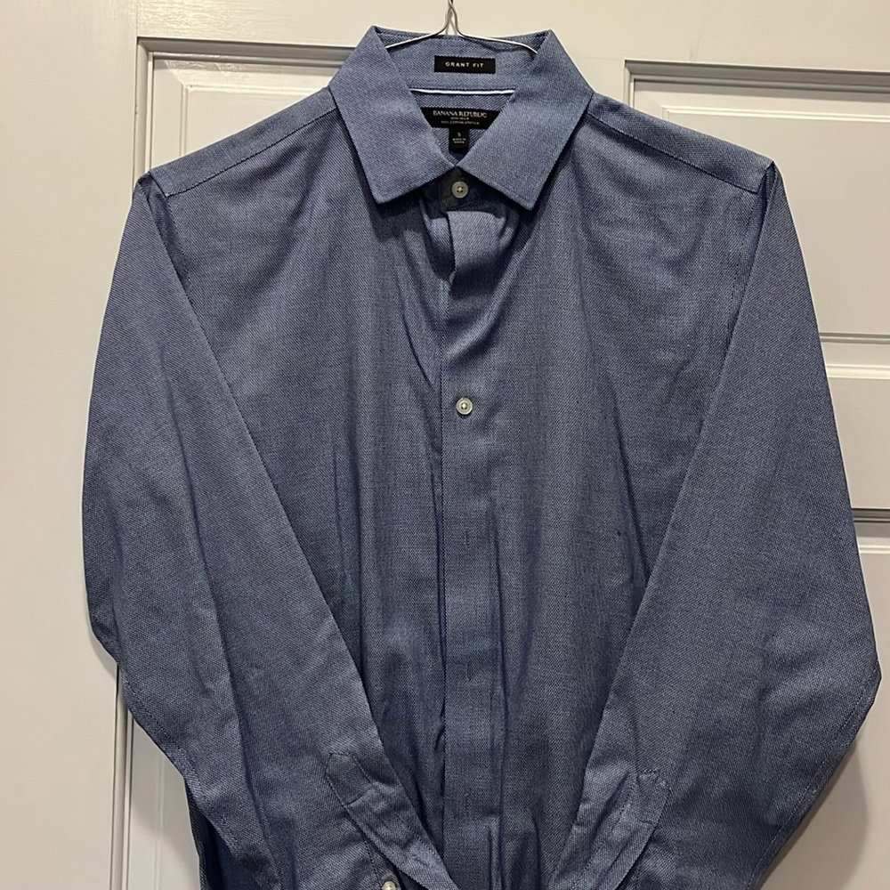Banana republic Grant fit, small, noniron, cotton stretch